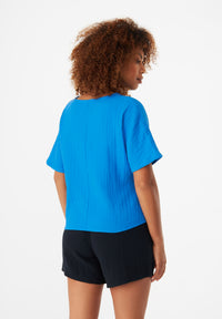 Givn Berlin Bluse GBPINA aus Bio-Baumwoll Musselin im oversized Look Blouse French Blue (Musselin)