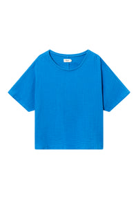 Givn Berlin Bluse GBPINA aus Bio-Baumwoll Musselin im oversized Look Blouse French Blue (Musselin)