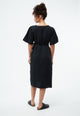 Givn Berlin Musselinkleid GBALVA aus Bio-Baumwolle mit Gürtel Dress Black (Musselin)