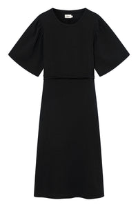 Givn Berlin Musselinkleid GBALVA aus Bio-Baumwolle mit Gürtel Dress Black (Musselin)