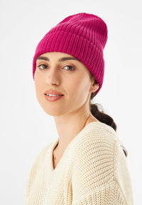 Givn Berlin Mütze GINO aus Bio-Baumwolle Beanie Berry Pink