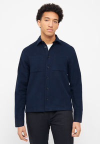 Givn Berlin Overshirt CRAIG aus Bio-Baumwolle Buttoned Shirt Midnight Blue