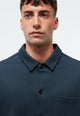Givn Berlin Overshirt GBALVAR relaxed aus Bio-Baumwoll Piqué Buttoned Shirt Midnight Blue (Pique)