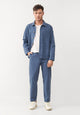 Givn Berlin Overshirt GBBEN aus Bio-Baumwolle Jacket Steel Blue