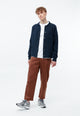 Givn Berlin Overshirt GBCHESTER aus Bio-Baumwoll Strick Cardigan Midnight Blue