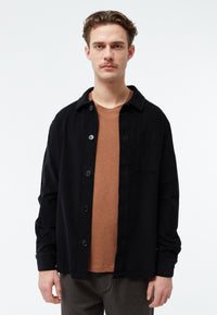 Givn Berlin Overshirt GBCURT aus Bio-Baumwollcord Overshirt Black (Structure)