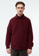 Givn Berlin Overshirt GBCURT aus Bio-Baumwollcord Overshirt Burgundy (Structure)