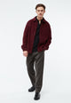 Givn Berlin Overshirt GBCURT aus Bio-Baumwollcord Overshirt Burgundy (Structure)