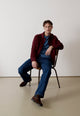 Givn Berlin Overshirt GBCURT aus Bio-Baumwollcord Overshirt Burgundy (Structure)