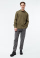 Givn Berlin Overshirt GBKEITH aus TENCEL™ Buttoned Shirt Khaki