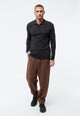 Givn Berlin Polo-Strickpullover GBLINO aus Bio-Baumwolle Sweater Black