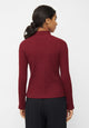 Givn Berlin Rollkragen-Longsleeve GINA aus Bio-Baumwolle Longsleeve Tibetan Red (Rib)