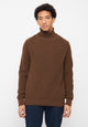 Givn Berlin Rollkragen-Strickullover PIET aus Bio-Baumwolle Sweater Chestnut Brown