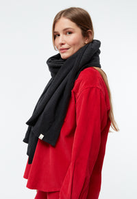 Givn Berlin Schal GBDANA aus recycelter Baumwolle Scarf Dark Grey