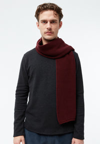 Givn Berlin Schal GBJAKE aus Bio-Baumwoll Strick Scarf Burgundy