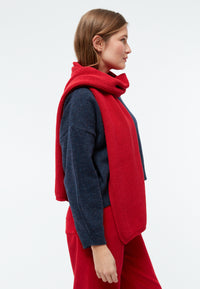 Givn Berlin Schal GBJAKE aus Bio-Baumwoll Strick Scarf Crimson