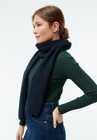 Givn Berlin Schal GBJAKE aus Bio-Baumwoll Strick Scarf Midnight Blue