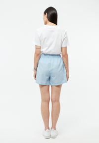 Givn Berlin Shorts GBCLEMENTINE aus Bio-Baumwoll Seersucker Shorts Ice Water Blue (Structure)