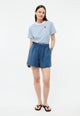 Givn Berlin Shorts GBCLEMENTINE aus Leinen Shorts Blazing Blue (Linen)