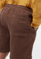 Givn Berlin Shorts GBLAURIN aus Leinen Shorts Chocolate Brown (Linen)