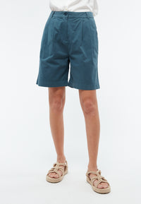 Givn Berlin Shorts GBORLANDA aus Bio-Baumwoll Twill Shorts Basalt