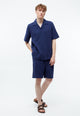 Givn Berlin Shorts GBPASCAL aus Bio-Baumwoll Musselin Shorts Nightshade Blue (Musselin)