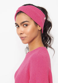 Givn Berlin Stirnband BETH aus recycelter Baumwolle Accessory Berry Pink