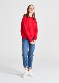 Givn Berlin Strick Hoodie FIONA aus Bio-Baumwolle Sweater Cyber Red