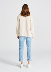 Strickjacke BEVERLEY aus Bio-Baumwolle - Light Beige