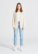 Strickjacke BEVERLEY aus Bio-Baumwolle - Light Beige