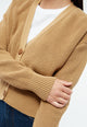 Givn Berlin Strickjacke ESTELLE  aus Bio-Baumwolle Cardigan Camel