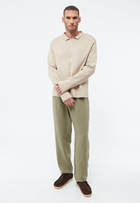 Givn Berlin Strickjacke GBOLE aus Bio-Baumwolle Cardigan Oat Beige