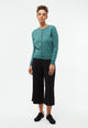 Givn Berlin Strickjacke GBPOPPY aus Bio-Baumwolle Cardigan Graphite Green