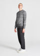 Strickpullover ADRIAN aus Bio-Baumwolle - Black / White (Melange)