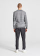 Strickpullover ADRIAN aus Bio-Baumwolle - Black / White (Melange)