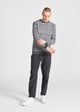 Strickpullover ADRIAN aus Bio-Baumwolle - Black / White (Melange)