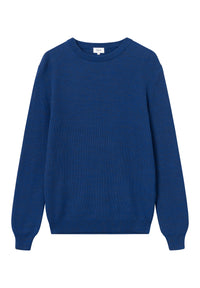 Givn Berlin Strickpullover AIDEN aus Bio-Baumwolle Sweater Deep Blue (Melange)