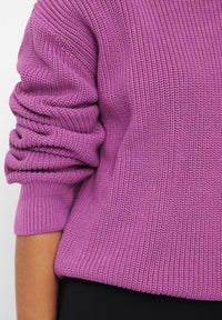Givn Berlin Strickpullover ARIA aus Bio-Baumwolle Sweater Vivid Violet