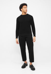 Givn Berlin Strickpullover CARLOS aus Bio-Baumwolle Sweater Black