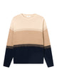 Givn Berlin Strickpullover DALE aus recycelter Wolle Sweater Acryl / Camel / Blue