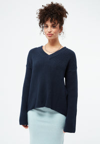 Givn Berlin Strickpullover ELSA aus Bio-Baumwolle Sweater Dark Blue