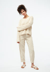 Givn Berlin Strickpullover ELSA aus Bio-Baumwolle Sweater Off White