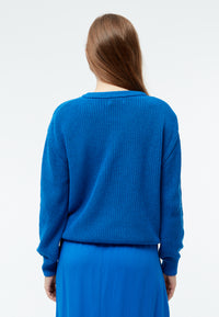 Givn Berlin Strickpullover GBARIA loose Fit aus Bio-Baumwolle Sweater Electric Blue