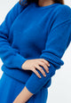 Givn Berlin Strickpullover GBARIA loose Fit aus Bio-Baumwolle Sweater Electric Blue