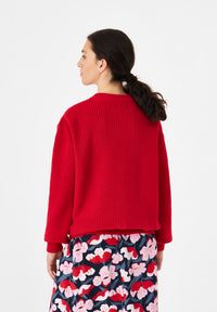 Givn Berlin Strickpullover GBARIA loose Fit aus Bio-Baumwolle Sweater Strawberry