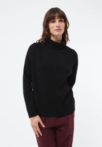 Givn Berlin Strickpullover GBCASSIA mit Rollkragen aus recyceltem Wollgemisch Sweater Black