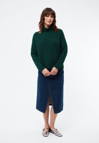 Givn Berlin Strickpullover GBCASSIA mit Rollkragen aus recyceltem Wollgemisch Sweater Bottle Green