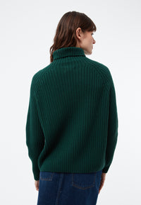 Givn Berlin Strickpullover GBCASSIA mit Rollkragen aus recyceltem Wollgemisch Sweater Bottle Green