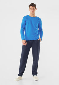 Givn Berlin Strickpullover GBDENIS aus Bio-Baumwolle Sweater French Blue