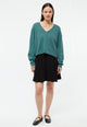 Givn Berlin Strickpullover GBLINNEA aus Bio-Baumwolle Sweater Graphite Green